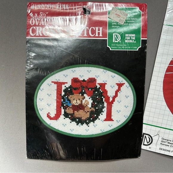 Cross Stitch needlepoint bundle of two Christmas projects. Everything included! - Picture 3 of 8